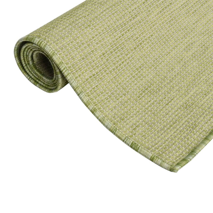 Buitenkleed platgeweven 80x150 cm groen - Griffin Retail