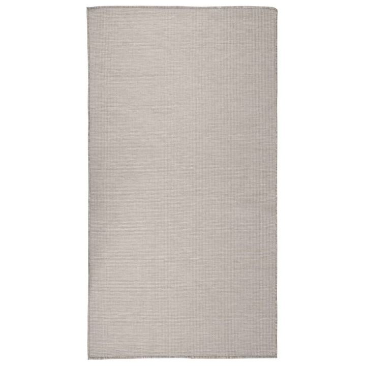 Buitenkleed platgeweven 80x150 cm taupe - Griffin Retail