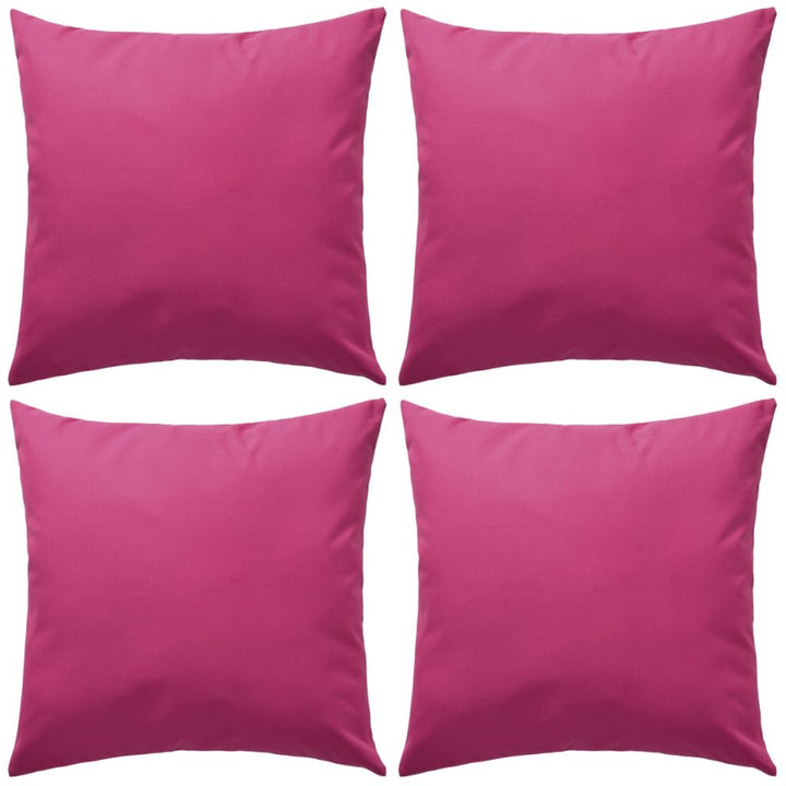 Buitenkussens 45x45 cm roze 4 st - Griffin Retail