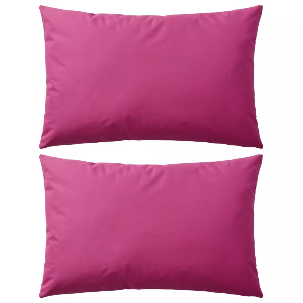 Buitenkussens 60x40 cm roze 2 st - Griffin Retail