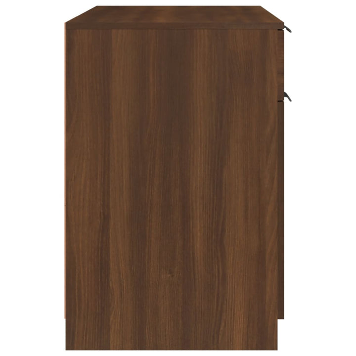 Bureau 100x50x75 cm bewerkt hout bruineikenkleurig - Griffin Retail