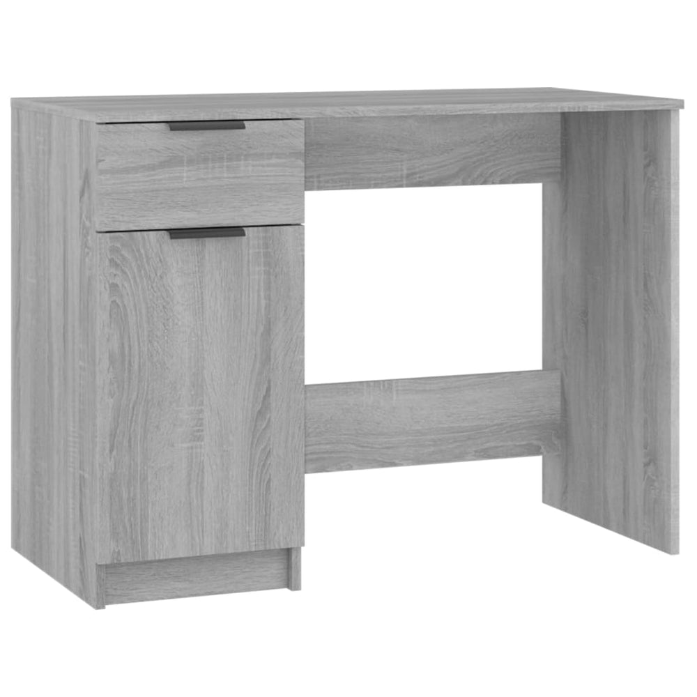 Bureau 100x50x75 cm bewerkt hout grijs sonoma eikenkleurig - Griffin Retail