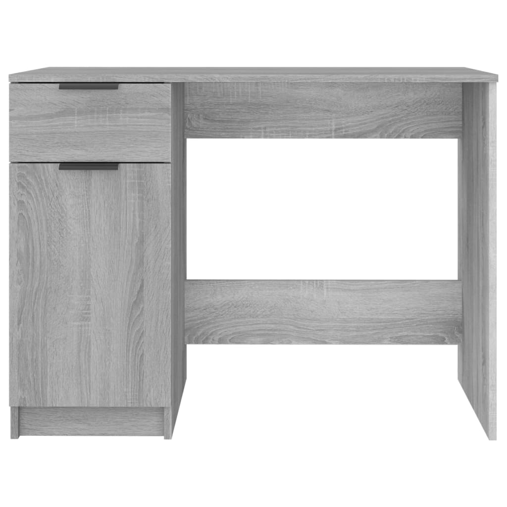 Bureau 100x50x75 cm bewerkt hout grijs sonoma eikenkleurig - Griffin Retail