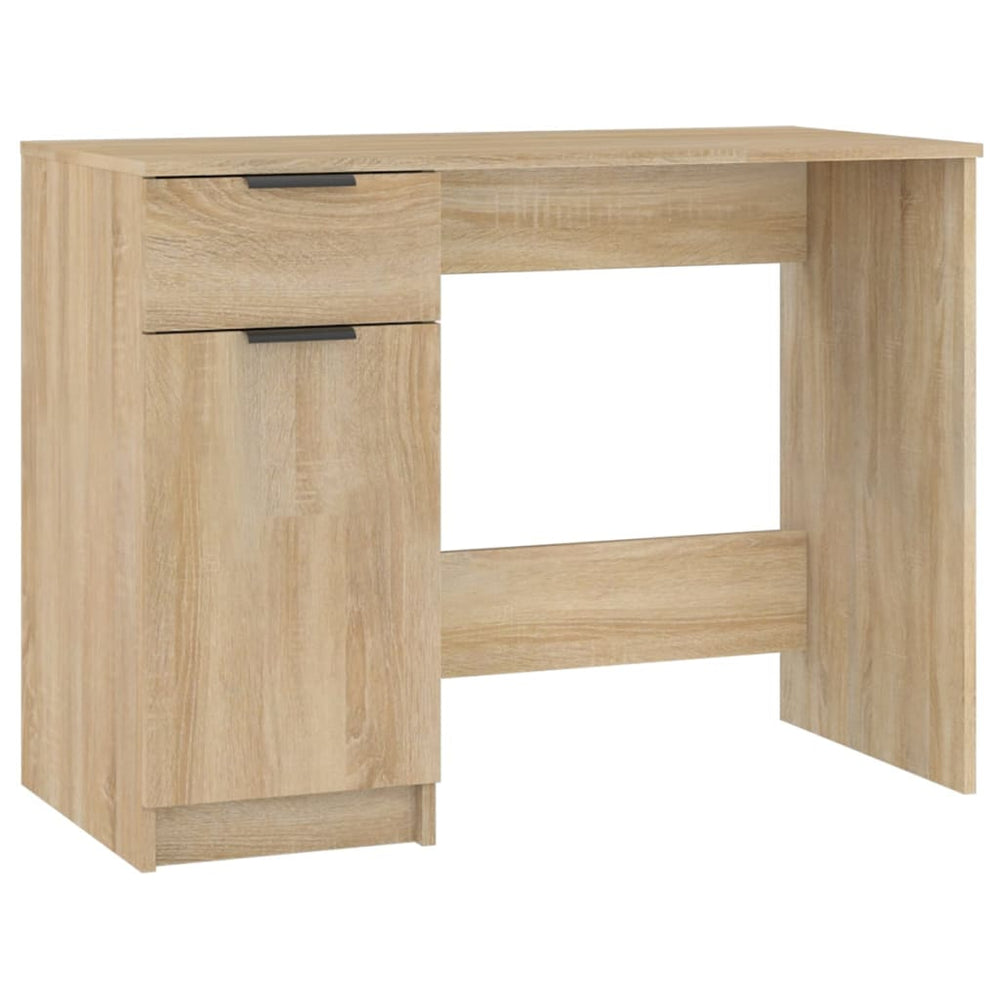 Bureau 100x50x75 cm bewerkt hout sonoma eikenkleurig - Griffin Retail