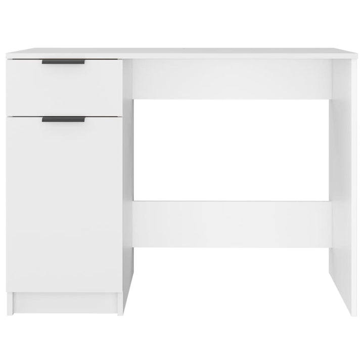 Bureau 100x50x75 cm bewerkt hout wit - Griffin Retail