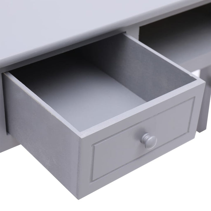 Bureau 108x45x76 cm massief paulowniahout grijs - Griffin Retail