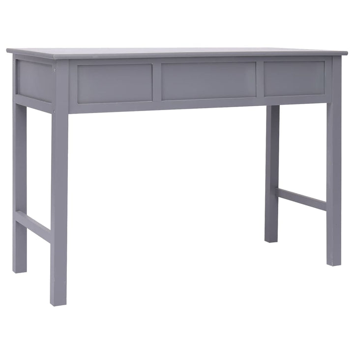 Bureau 108x45x76 cm massief paulowniahout grijs - Griffin Retail