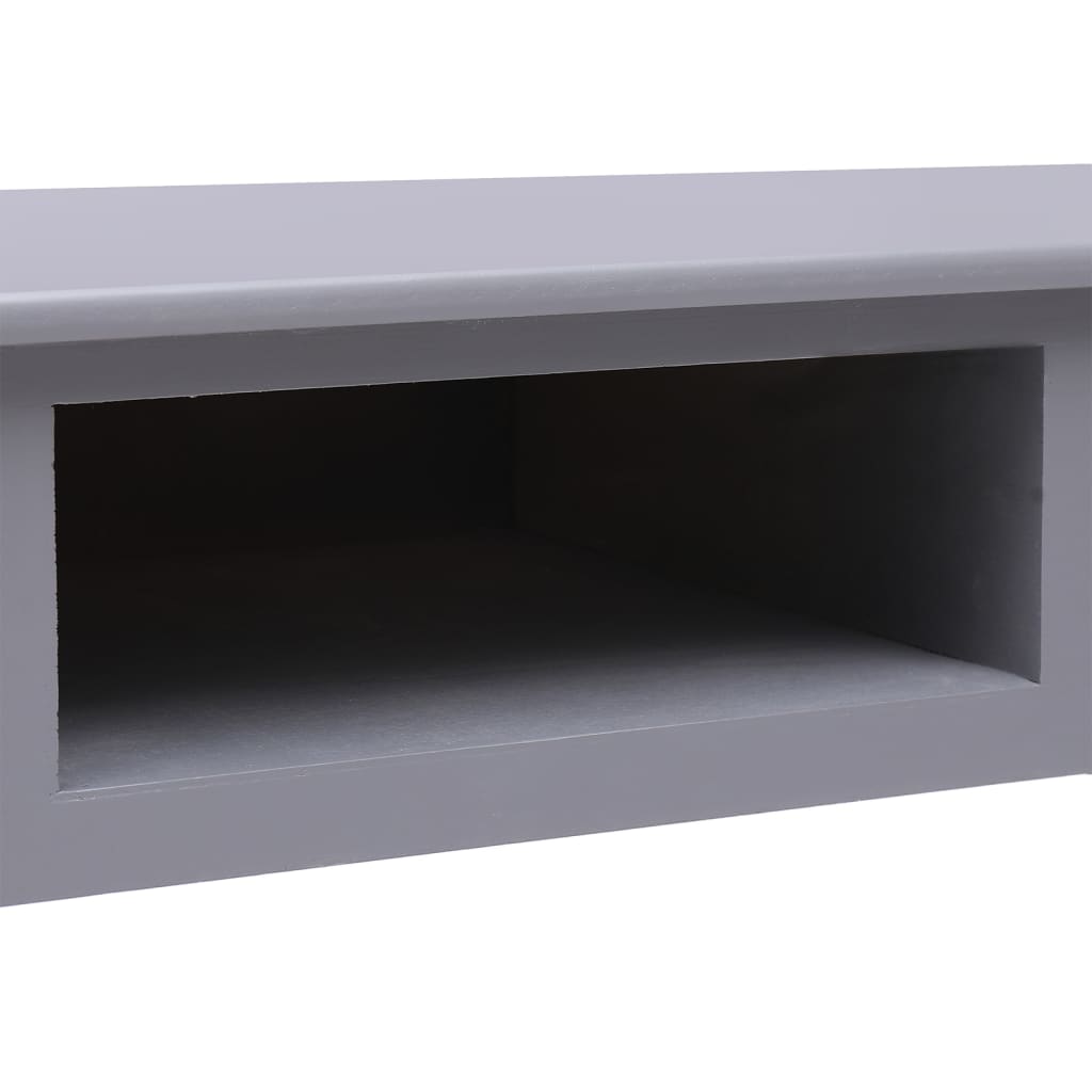 Bureau 108x45x76 cm massief paulowniahout grijs - Griffin Retail