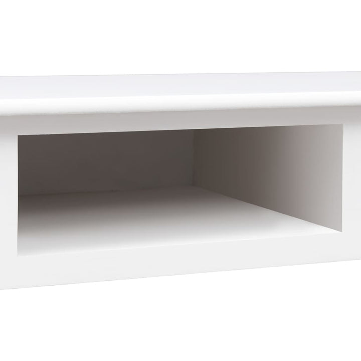 Bureau 108x45x76 cm massief paulowniahout wit - Griffin Retail