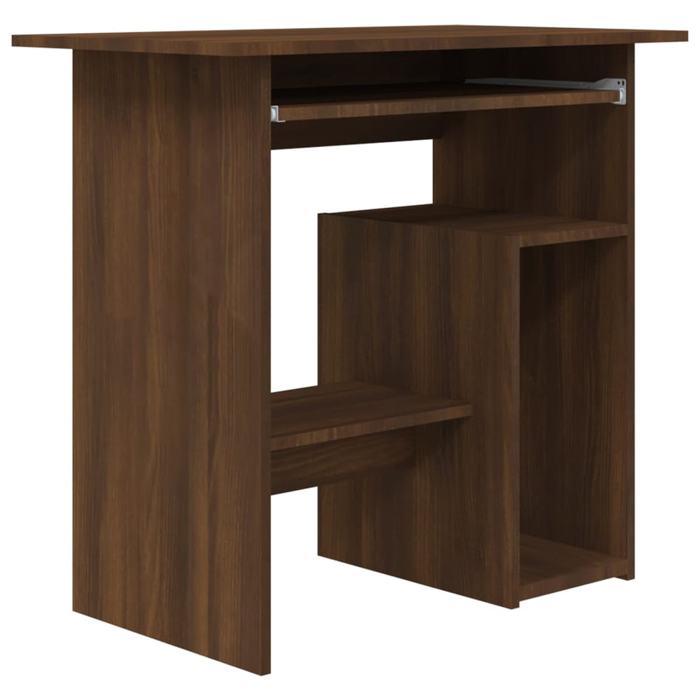 Bureau 80x45x74 cm bewerkt hout bruineikenkleurig - Griffin Retail
