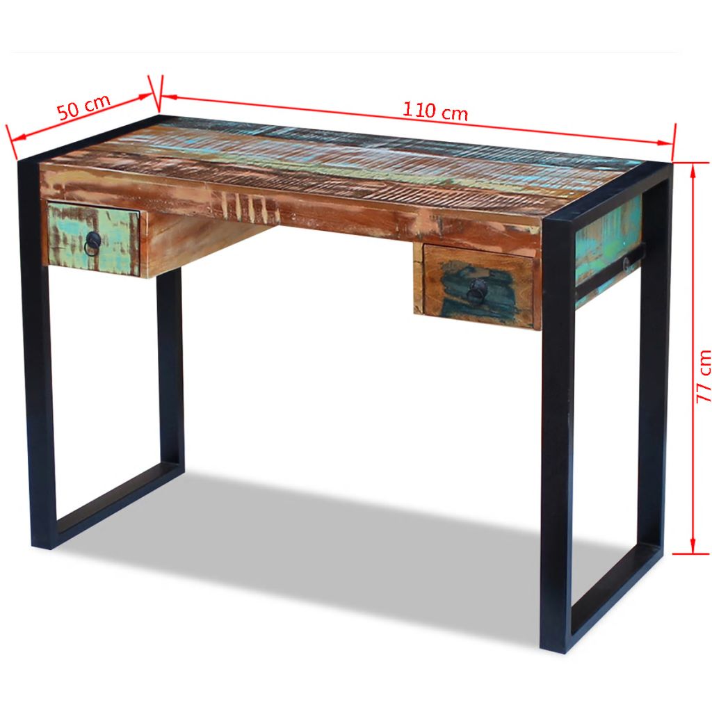 Bureau massief gerecycled hout - Griffin Retail