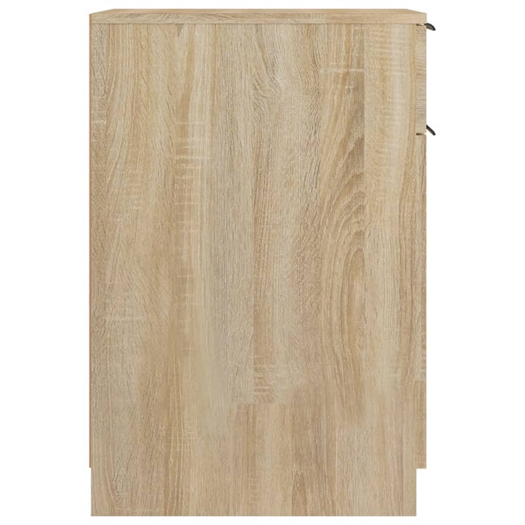 Bureaukast 33,5x50x75 cm bewerkt hout sonoma eikenkleurig - Griffin Retail