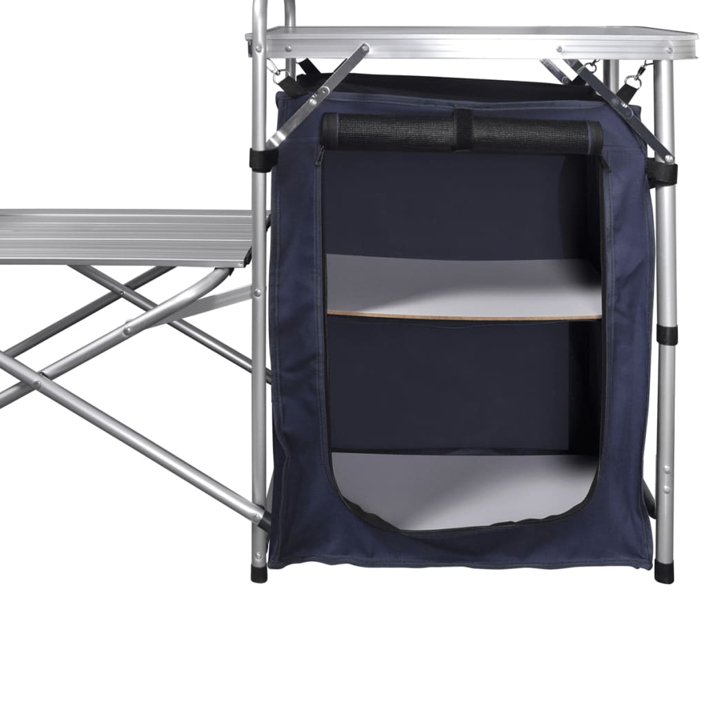 Campingkeuken inklapbaar met aluminium windscherm - Griffin Retail