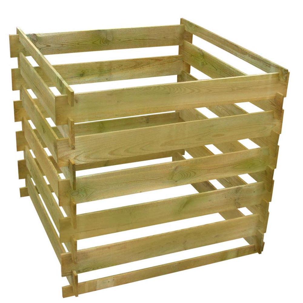 Compostbak gelat vierkant 0,54 m³ hout - Griffin Retail