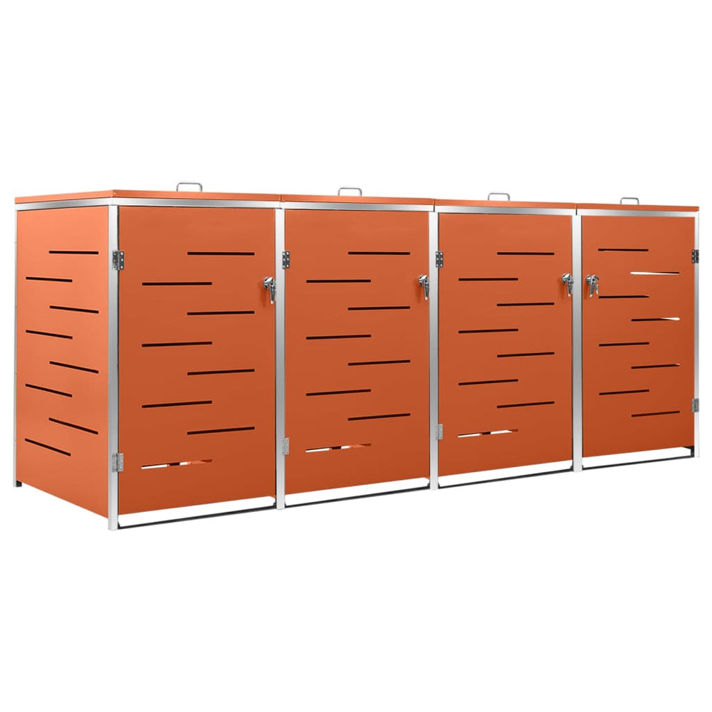 Containerberging vierdubbel 276,5x77,5x115,5 cm roestvrij staal - Griffin Retail
