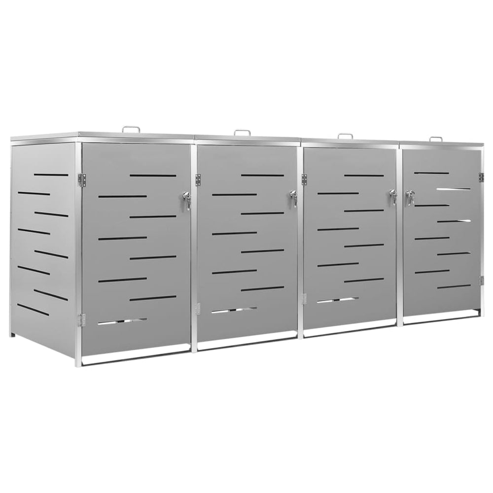 Containerberging vierdubbel 276,5x77,5x115,5 cm roestvrij staal - Griffin Retail