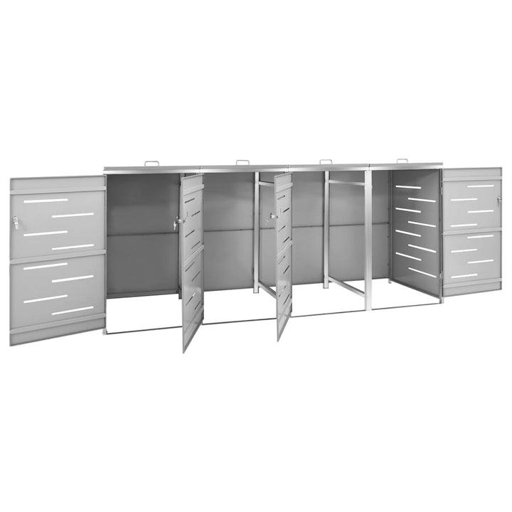 Containerberging vierdubbel 276,5x77,5x115,5 cm roestvrij staal - Griffin Retail