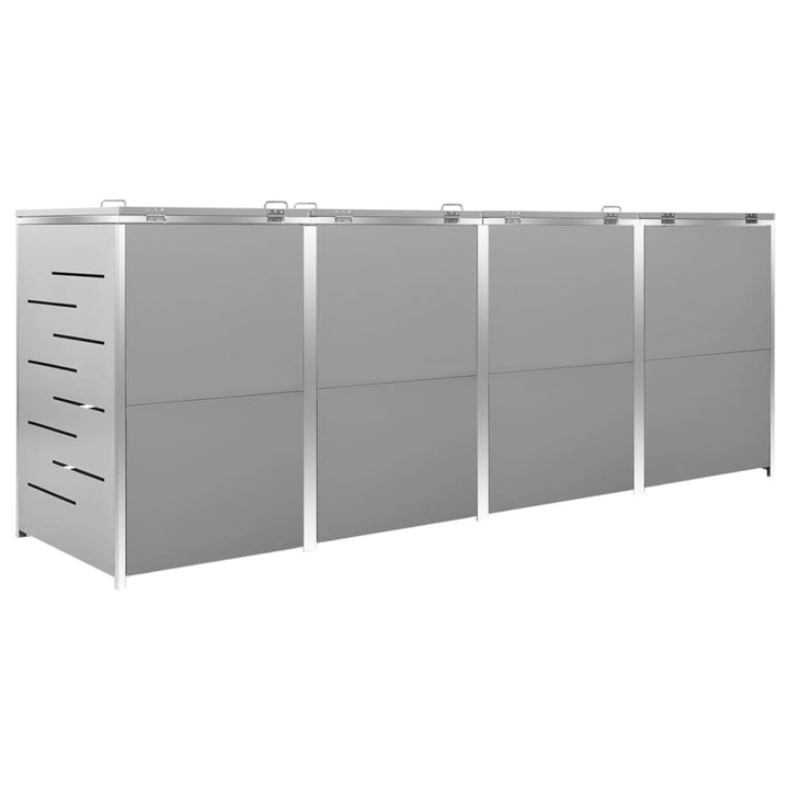 Containerberging vierdubbel 276,5x77,5x115,5 cm roestvrij staal - Griffin Retail