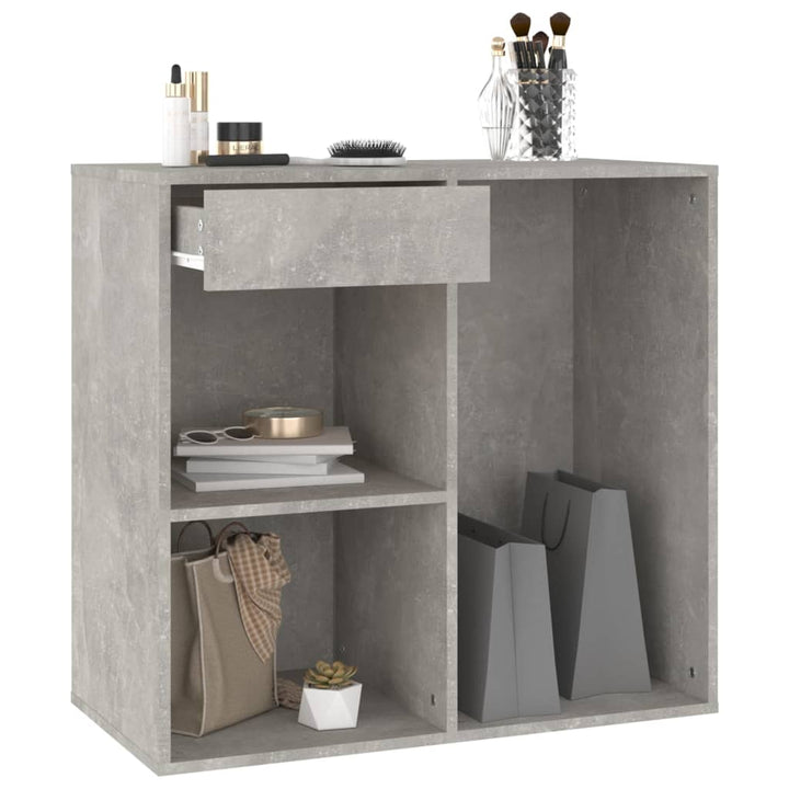 Cosmeticakast 80x40x75 cm bewerkt hout grijs - Griffin Retail