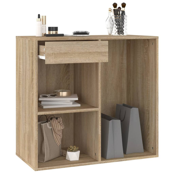 Cosmeticakast 80x40x75 cm bewerkt hout sonoma eikenkleurig - Griffin Retail