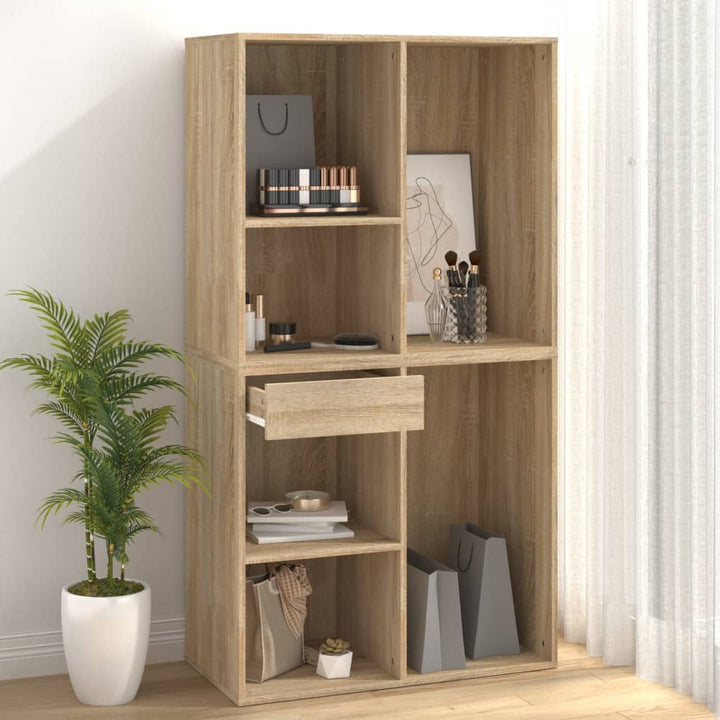 Cosmeticakast 80x40x75 cm bewerkt hout sonoma eikenkleurig - Griffin Retail