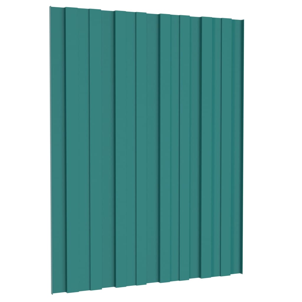 Dakpanelen 36 st 60x45 cm gegalvaniseerd staal groen - Griffin Retail