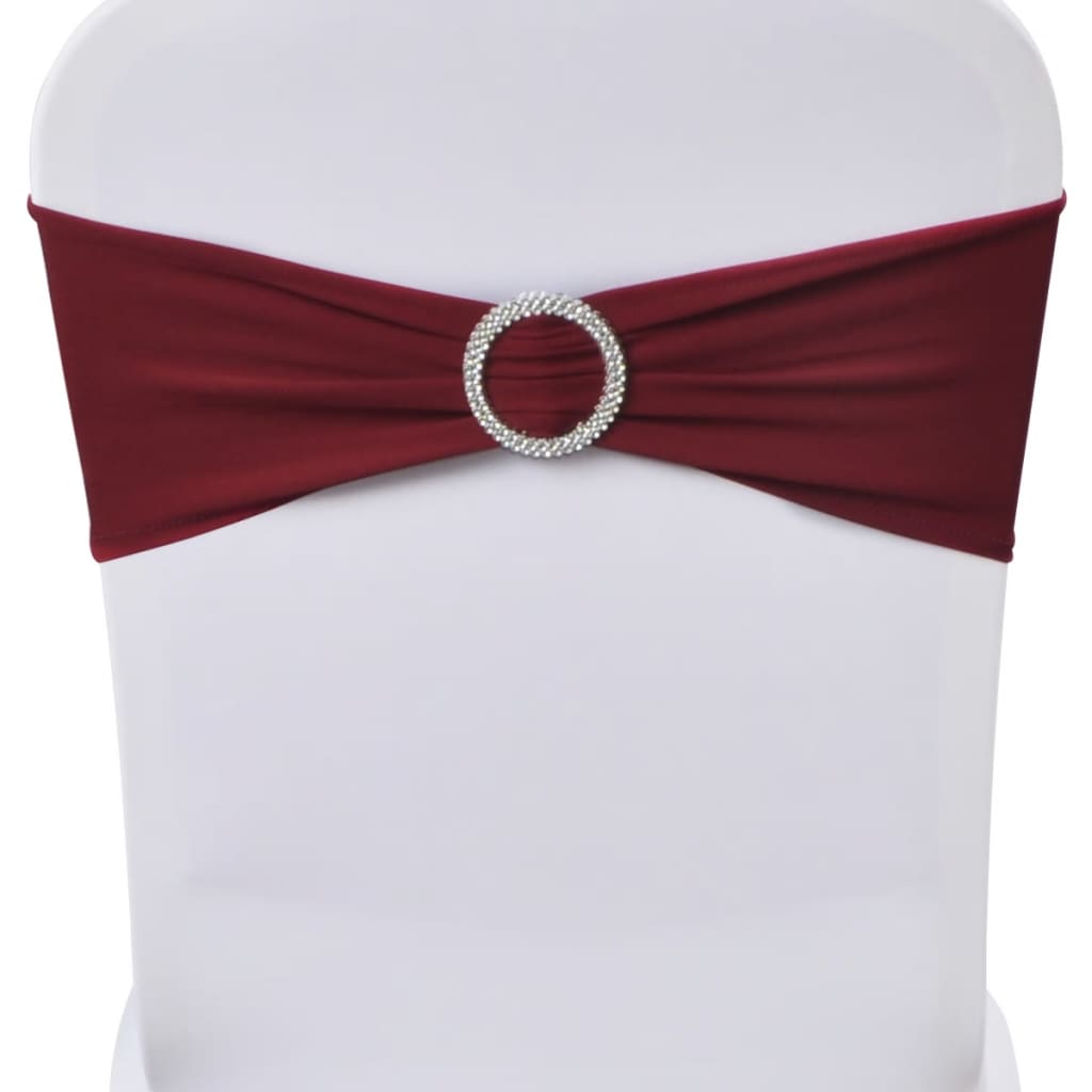 Decoratief stoellint met een diamant 25 stuks (wijnrood) - Griffin Retail