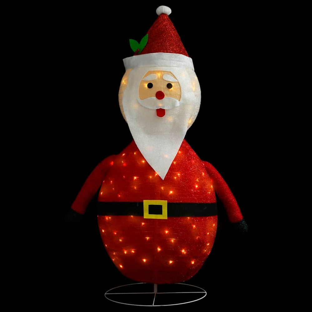Decoratieve kerstman LED luxe stof 120 cm - Griffin Retail