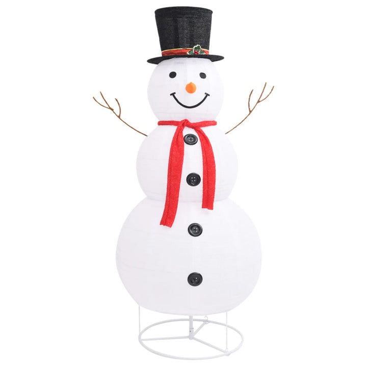 Decoratieve sneeuwpop LED 180 cm luxe stof - Griffin Retail