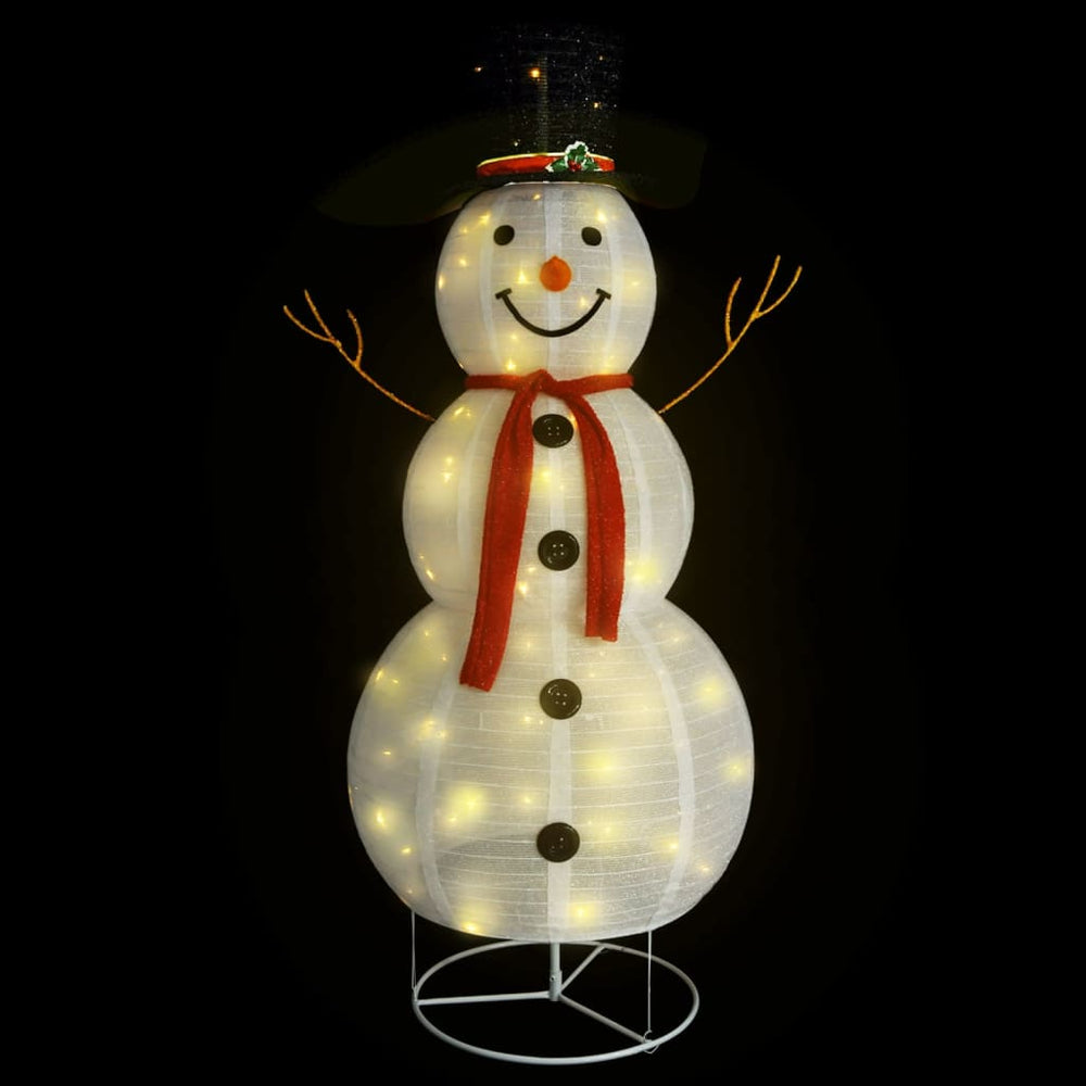 Decoratieve sneeuwpop LED 180 cm luxe stof - Griffin Retail