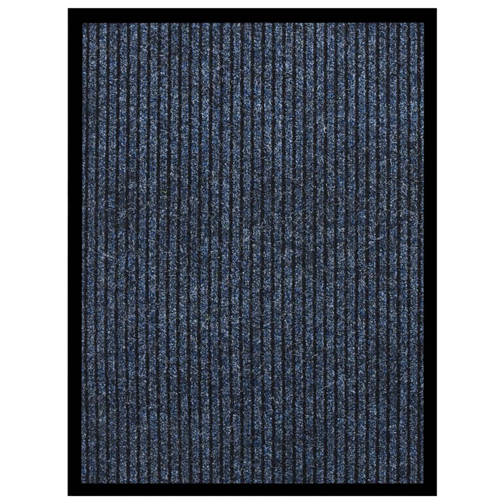 Deurmat 60x80 cm gestreept blauw - Griffin Retail