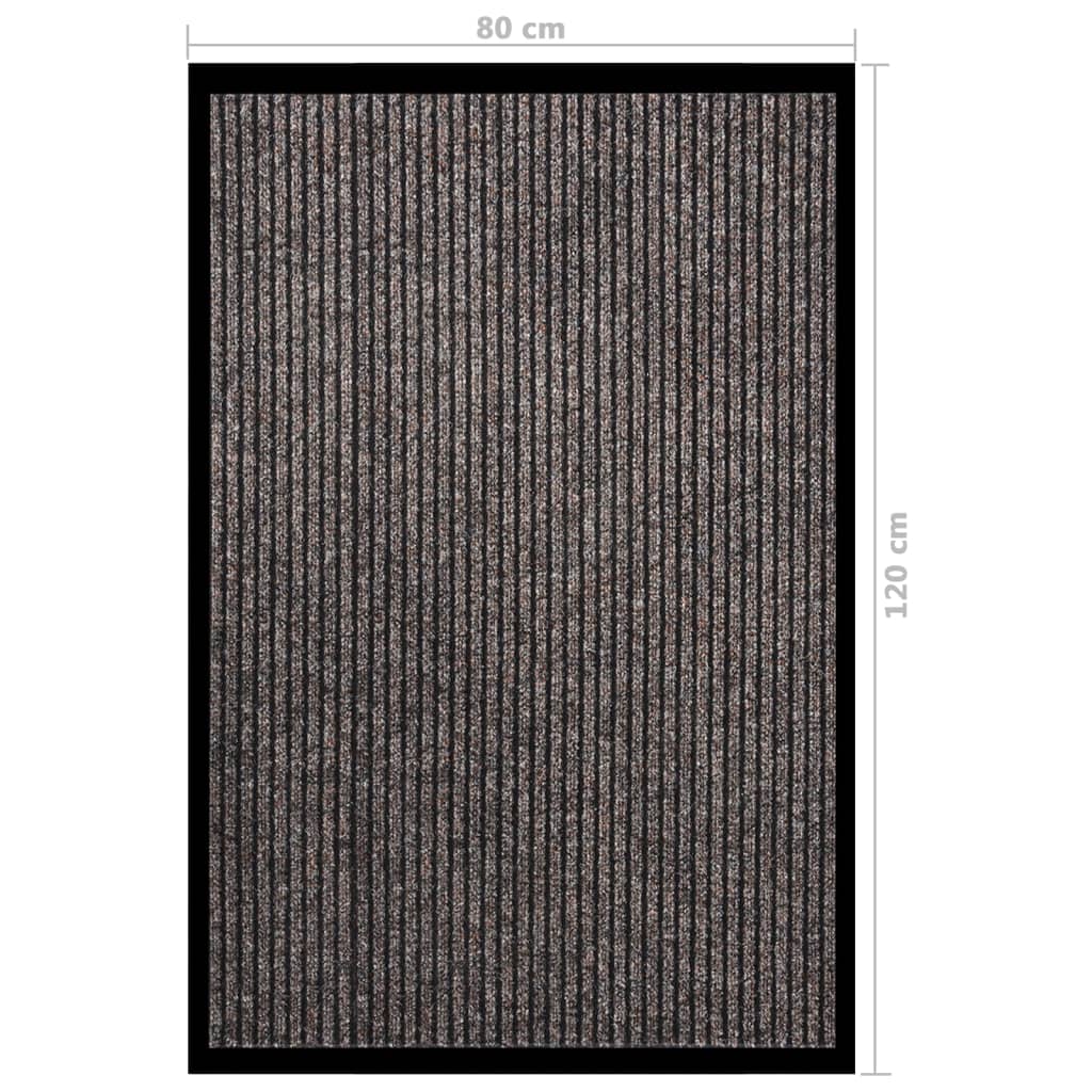 Deurmat 80x120 cm gestreept beige - Griffin Retail