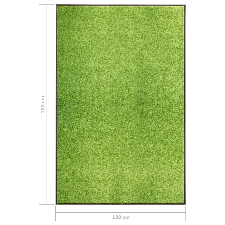 Deurmat wasbaar 120x180 cm groen - Griffin Retail