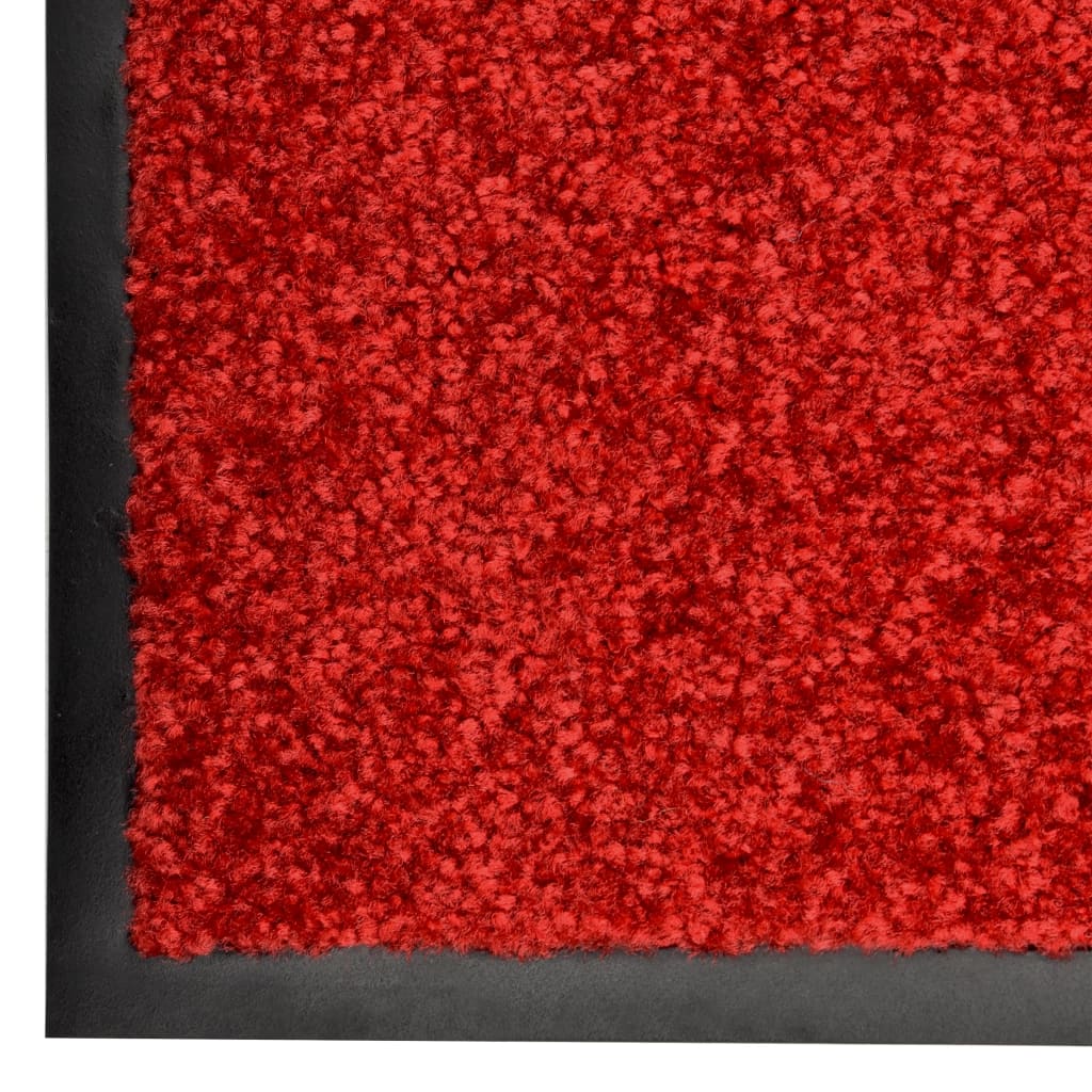 Deurmat wasbaar 120x180 cm rood - Griffin Retail