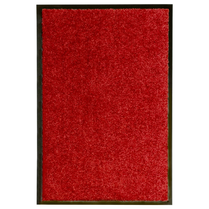 Deurmat wasbaar 40x60 cm rood - Griffin Retail