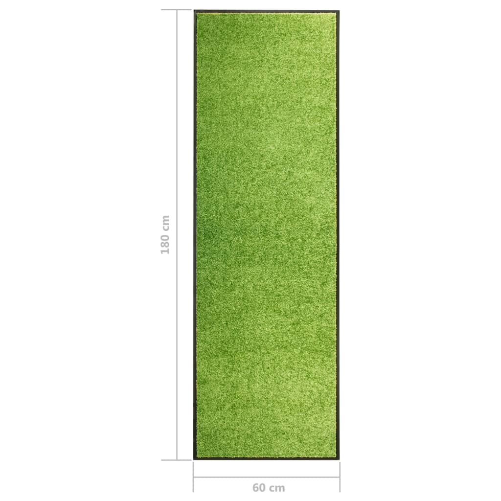 Deurmat wasbaar 60x180 cm groen - Griffin Retail