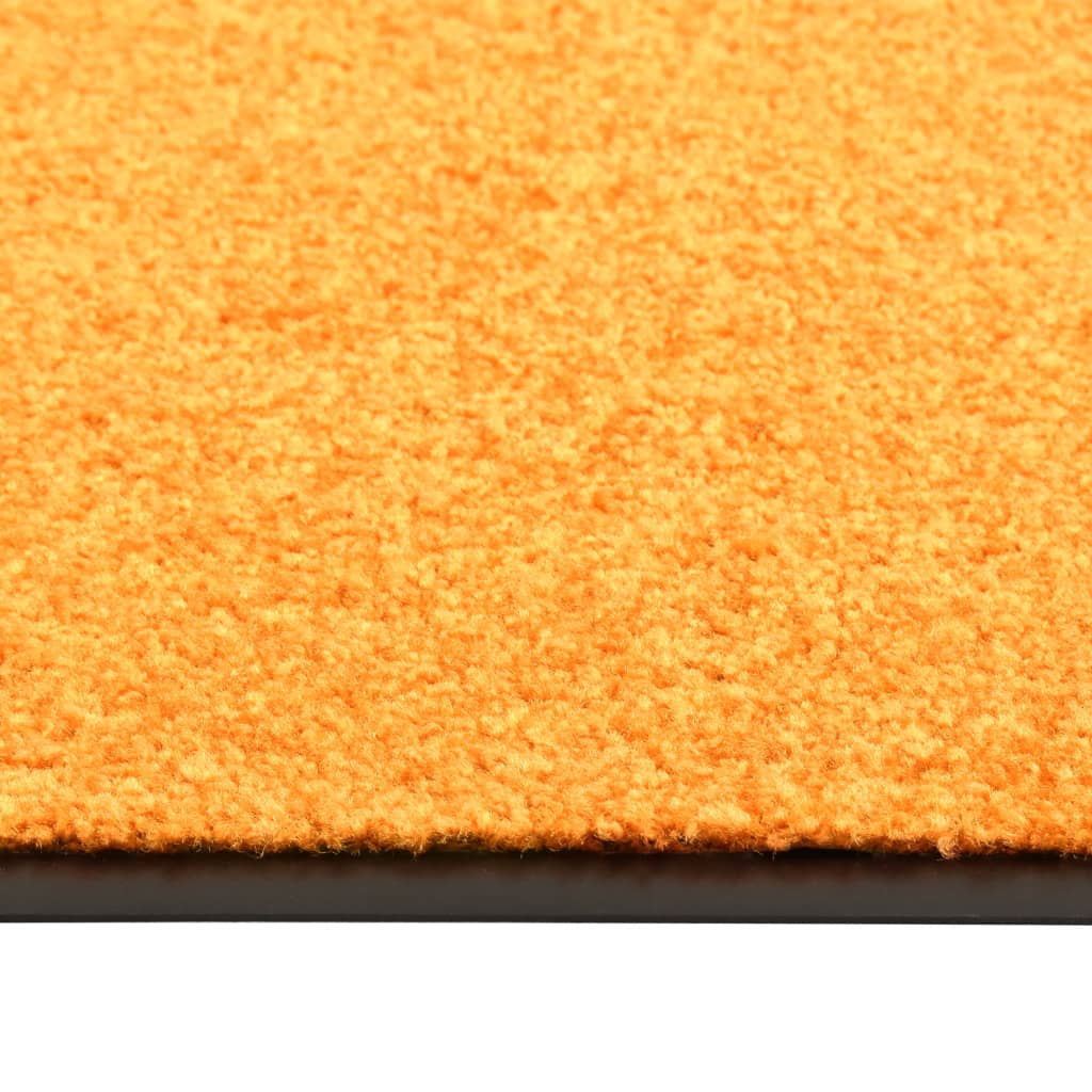 Deurmat wasbaar 60x180 cm oranje - Griffin Retail