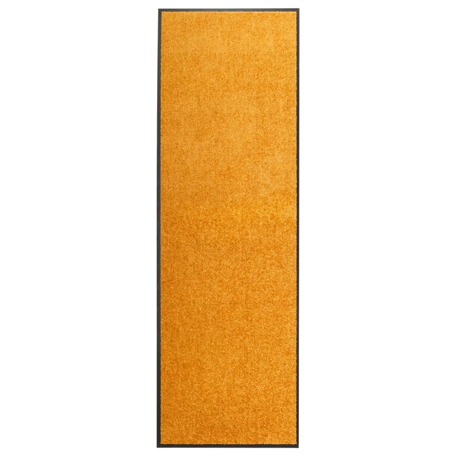 Deurmat wasbaar 60x180 cm oranje - Griffin Retail