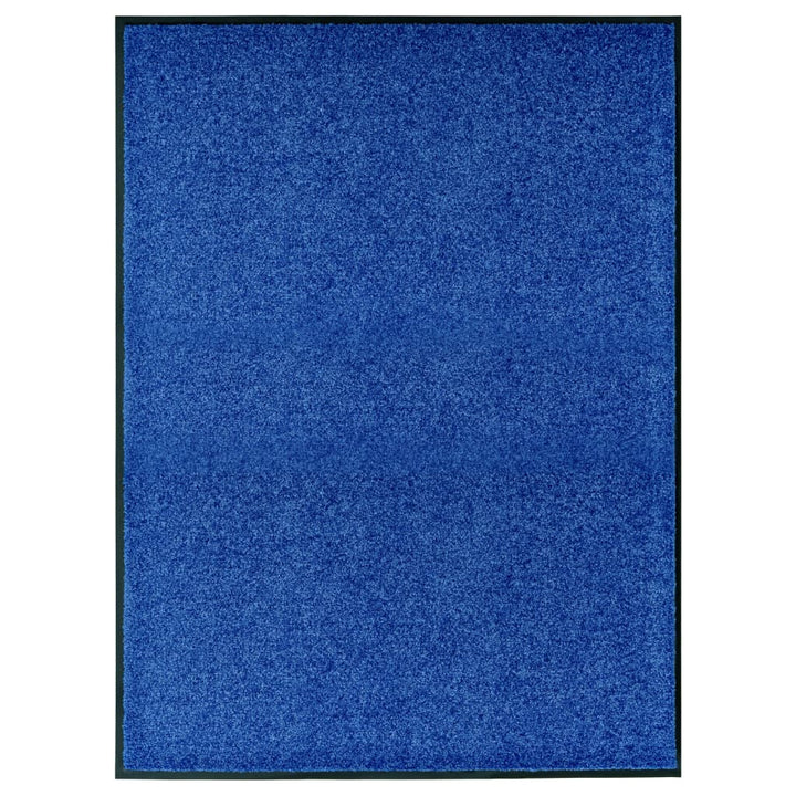 Deurmat wasbaar 90x120 cm blauw - Griffin Retail