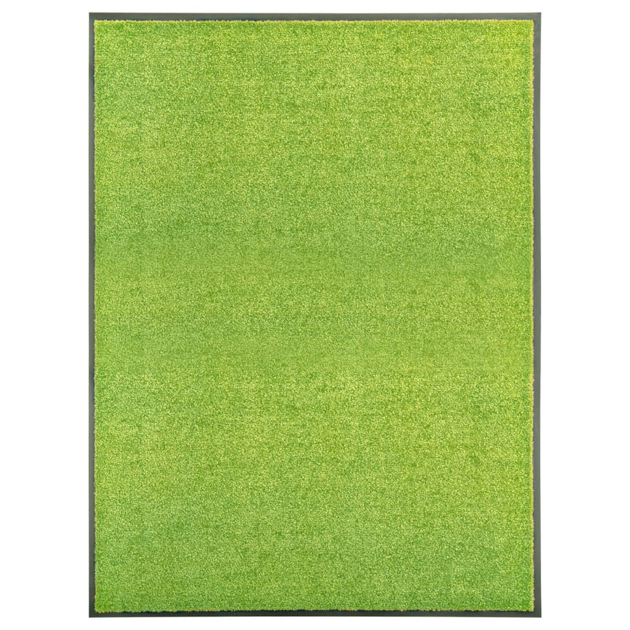 Deurmat wasbaar 90x120 cm groen - Griffin Retail