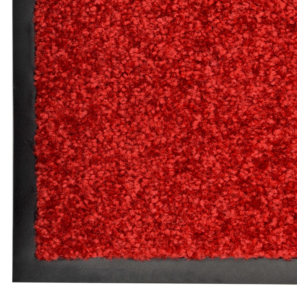 Deurmat wasbaar 90x120 cm rood - Griffin Retail