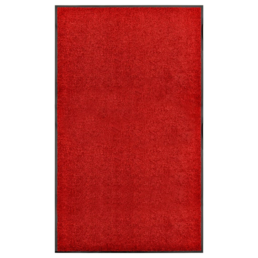 Deurmat wasbaar 90x150 cm rood - Griffin Retail