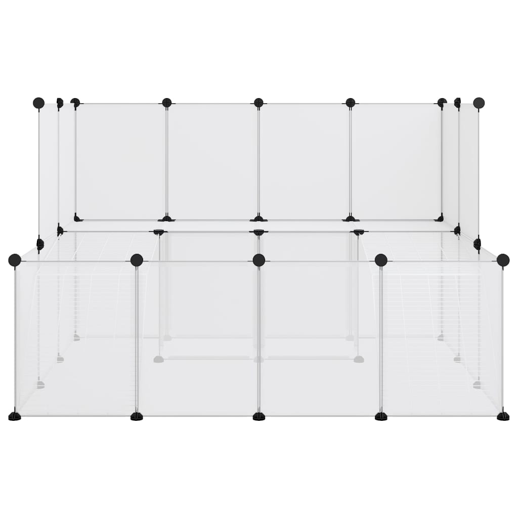 Dierenhok klein 143x107x93 cm polypropeen en staal transparant - Griffin Retail