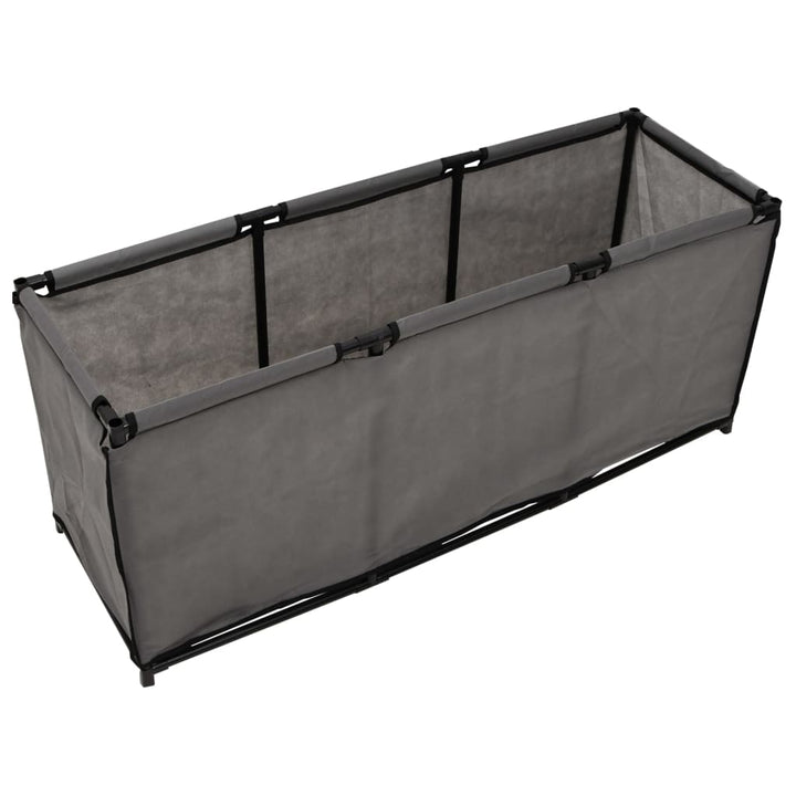 Dierenhok kleine dieren 105x34,5x45 cm stof grijs - Griffin Retail