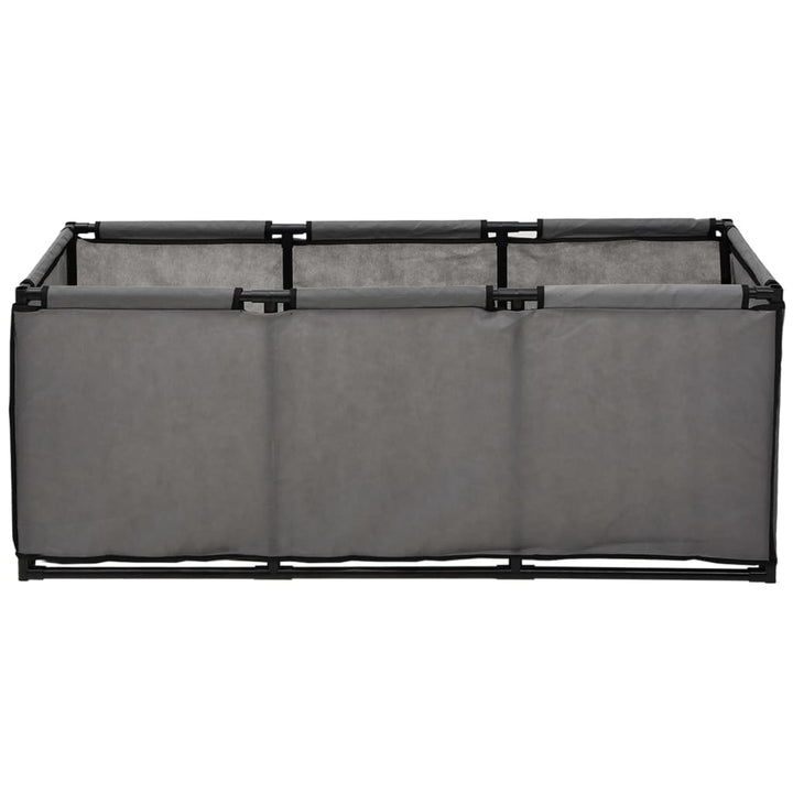 Dierenhok kleine dieren 105x34,5x45 cm stof grijs - Griffin Retail