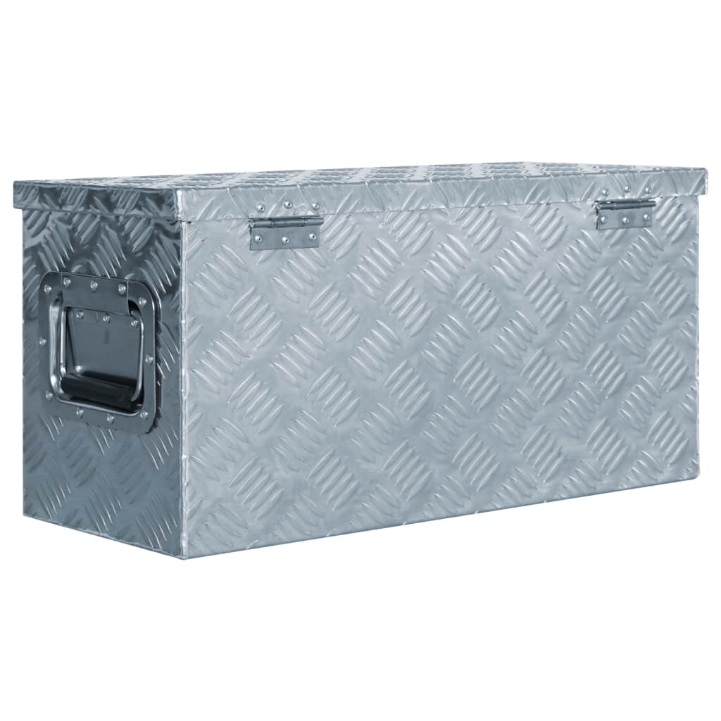 Doos 61,5x26,5x30 cm aluminium zilverkleurig - Griffin Retail