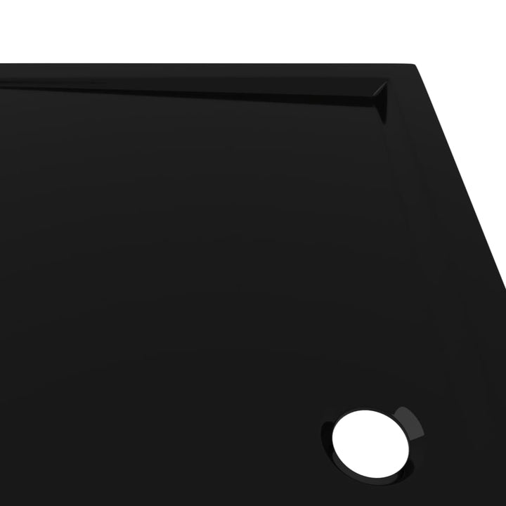 Douchebak rechthoekig 70x120 cm ABS zwart - Griffin Retail