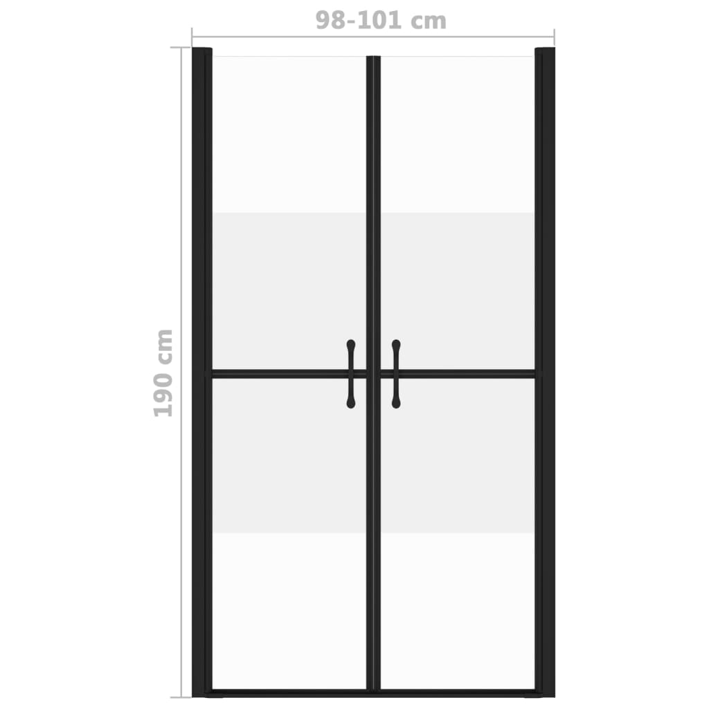 Douchedeur (98-101)x190 cm ESG halfmat - Griffin Retail