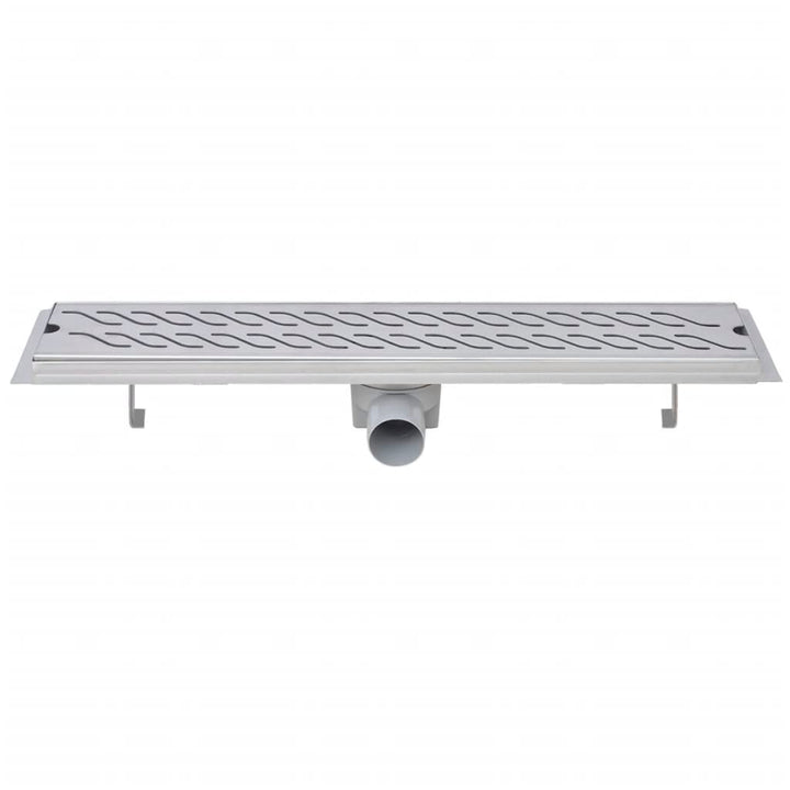 Douchegoot rechthoekig golf 630x140 mm roestvrij staal - Griffin Retail