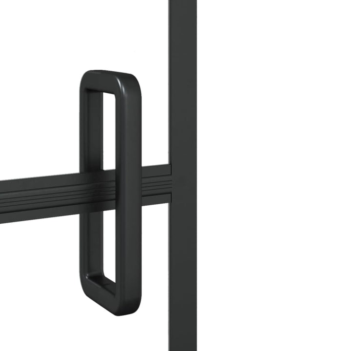 Douchewand inklapbaar 80x140 cm zwart - Griffin Retail